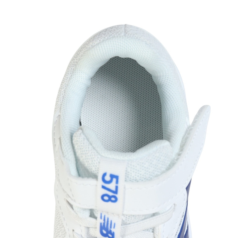 ニューバランス（new balance）（キッズ）ジュニアスポーツシューズ ベルクロ ベルト付き スニーカー 578 v1 Bungee Lace with Top Strap PT578OH W