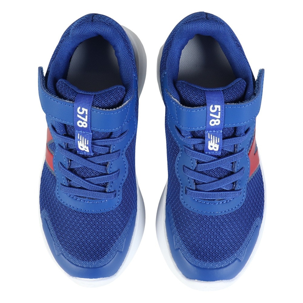 ニューバランス（new balance）（キッズ）ジュニアスポーツシューズ ベルクロ ベルト付き スニーカー 578 v1 Bungee Lace with Top Strap PT578TA W