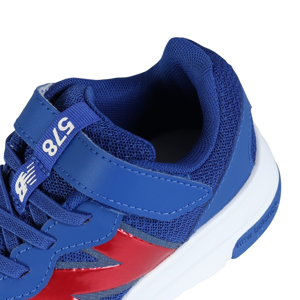 ニューバランス（new balance）（キッズ）ジュニアスポーツシューズ ベルクロ ベルト付き スニーカー 578 v1 Bungee Lace with Top Strap PT578TA W