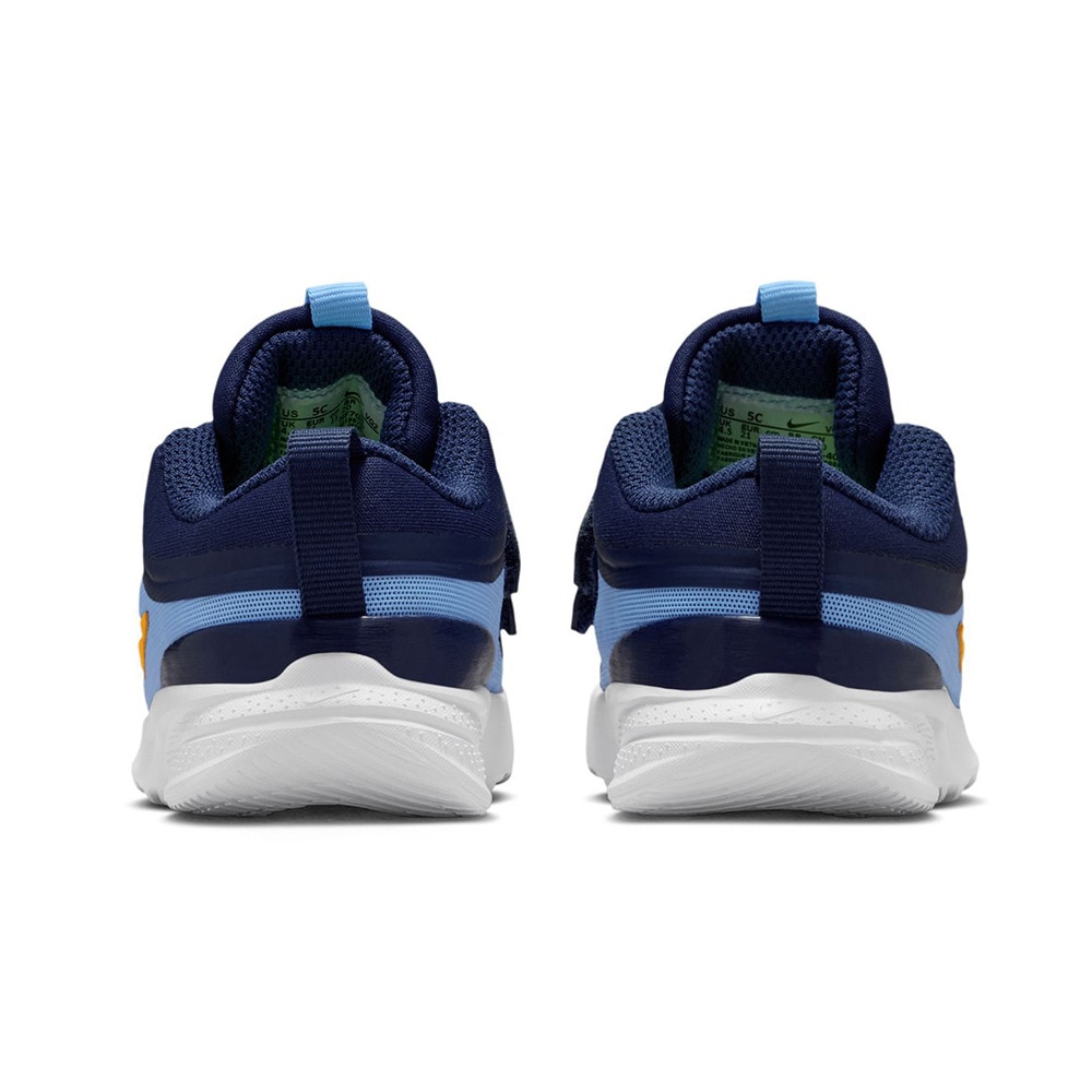 ナイキ（NIKE）（キッズ）ジュニア スポーツシューズ ベルクロ ベルト付き スニーカー スター ランナー 5 TD ネイビー HF7006-403