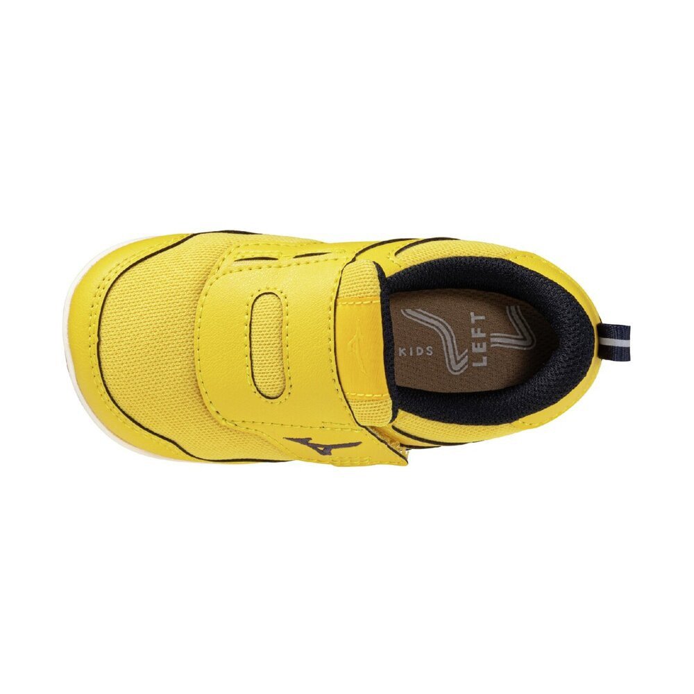 Mizuno 安全靴 イエロー ベルクロ ミズノ（MIZUNO）（キッズ）ジュニアスポーツシューズ ベルクロ ベルト