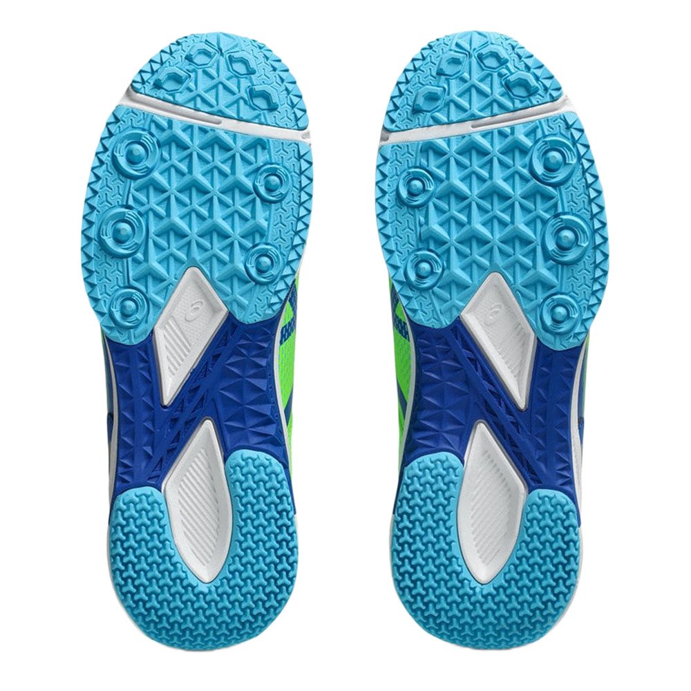 asics 安全靴 ベルクロストラップ 青/緑 アシックス（ASICS）（キッズ）ジュニアスポーツシューズ ベルクロ