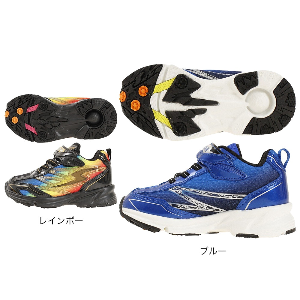 ムーンスター（MoonStar）（キッズ）ジュニアスポーツシューズ ベルクロ ベルト付き スニーカー SS J817 3E 12284879