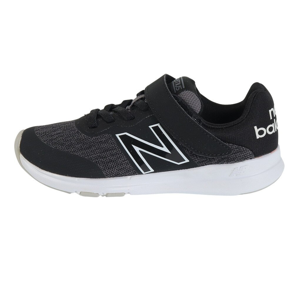 ニューバランス（new balance）（キッズ）ジュニア ランニングシューズ 黒 プレマス PREMUS Y ブラック YOPREMCKW ベルクロ ベルト付き スニーカー