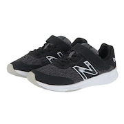 ニューバランス（new balance）（キッズ）ジュニア ランニングシューズ 黒 プレマス PREMUS Y ブラック YOPREMCKW ベルクロ ベルト付き スニーカー