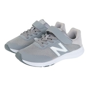 ニューバランス（new balance）（キッズ）ジュニア ランニングシューズ グレー PREMUS YOPREM GYW ベルクロ ベルト付き スニーカー