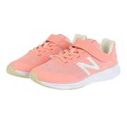 ニューバランス（new balance）（キッズ）ジュニア ランニングシューズ ピンク PREMUS YOPREM PNW ベルクロ ベルト付き スニーカー