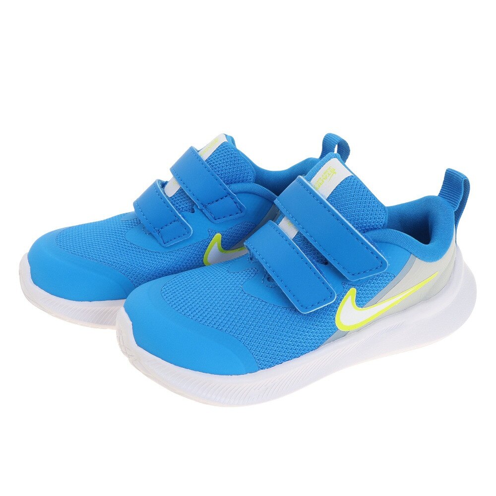 ナイキ（NIKE）（キッズ）ベビー ジュニア スニーカー 青 スター