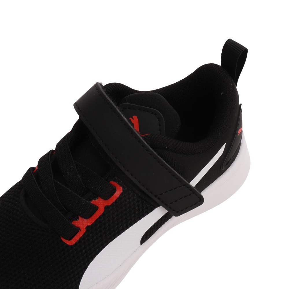 プーマ（PUMA）（キッズ）ジュニア スニーカー マジックテープ 黒 19292933 フライヤー ランナー V PS ブラック 19292933 ランニングシューズ