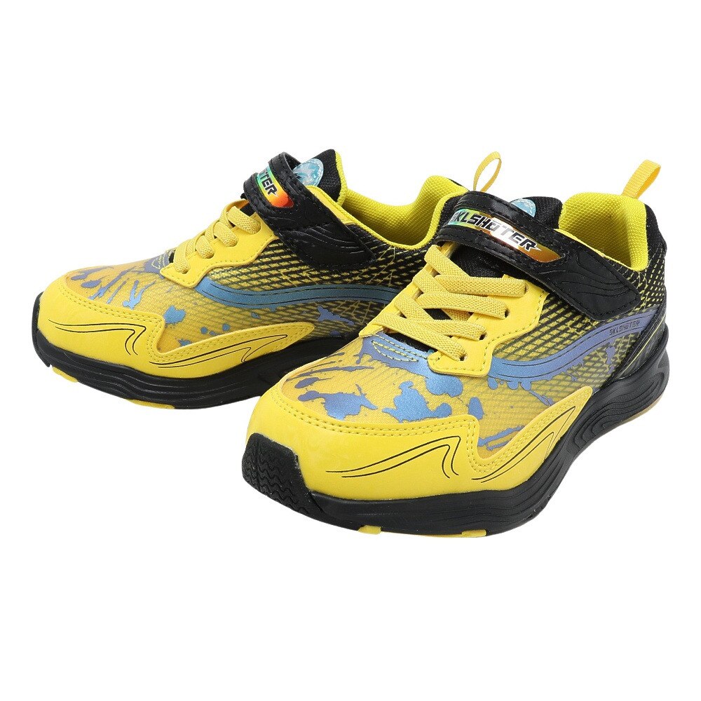 ムーンスター（MoonStar）（キッズ）スキルシューター SK 0009 イエロー 12296103 22FW ジュニアスポーツシューズ ベルクロ ベルト付き スニーカー 運動 子供★★★