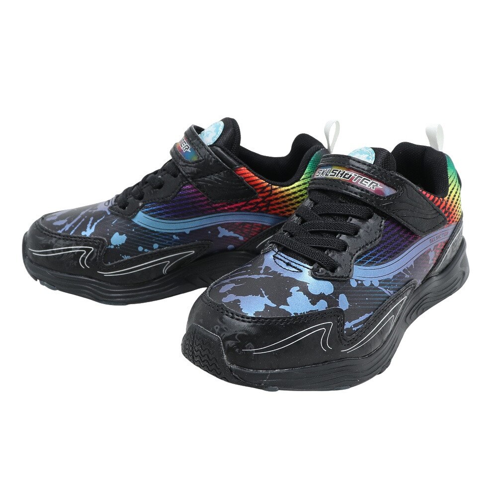 ムーンスター（MoonStar）（キッズ）スキルシューター SK 0009 ブラック 12296106 22FW ジュニアスポーツシューズ ベルクロ ベルト付き スニーカー 運動 子供