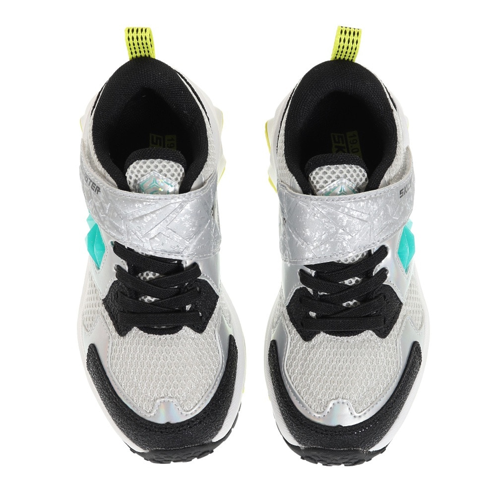 ムーンスター（MoonStar）（キッズ）ジュニア スポーツ シューズ SK 0028 シャイニングブレイク シルバー 12296691 23SS ベルクロ スニーカー 抗菌 防臭 体育 