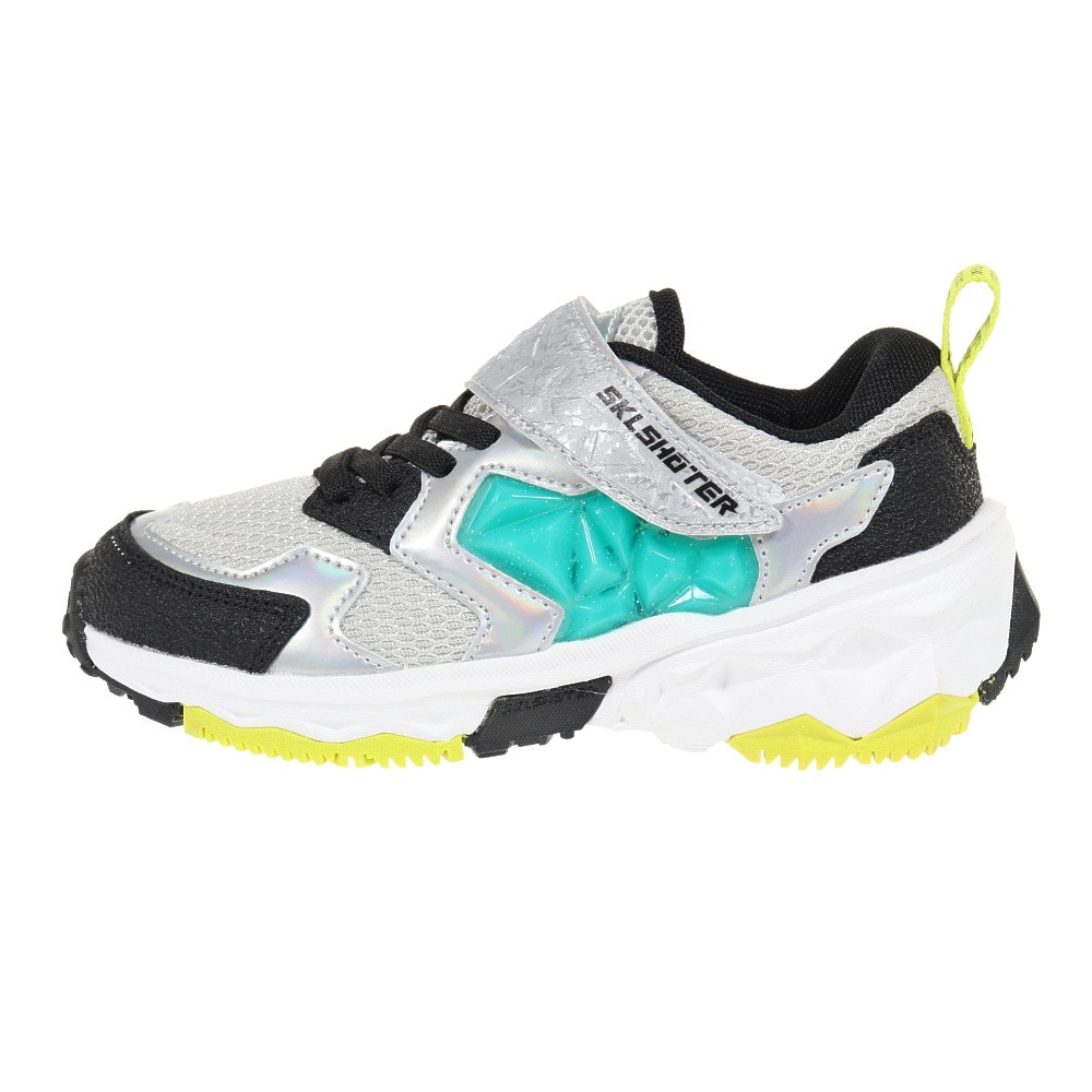 ムーンスター（MoonStar）（キッズ）ジュニア スポーツ シューズ SK 0028 シャイニングブレイク シルバー 12296691 23SS ベルクロ スニーカー 抗菌 防臭 体育 