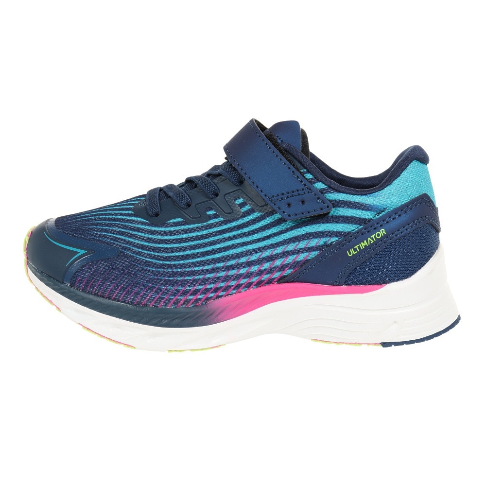 ムーンスター（MoonStar）（キッズ）ジュニア スポーツ シューズ UL 1117 3E アルティメイター ネイビー 12296709 23SS ベルクロ スニーカー 抗菌 防臭 軽量