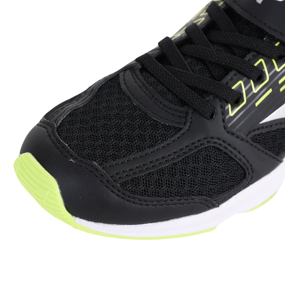 ミズノ（MIZUNO）（キッズ）ジュニアスポーツシューズ スピードスタッズ 3 ブラック シルバー K1GC224001 スニーカー ベルクロ ベルト付き 運動会 登校