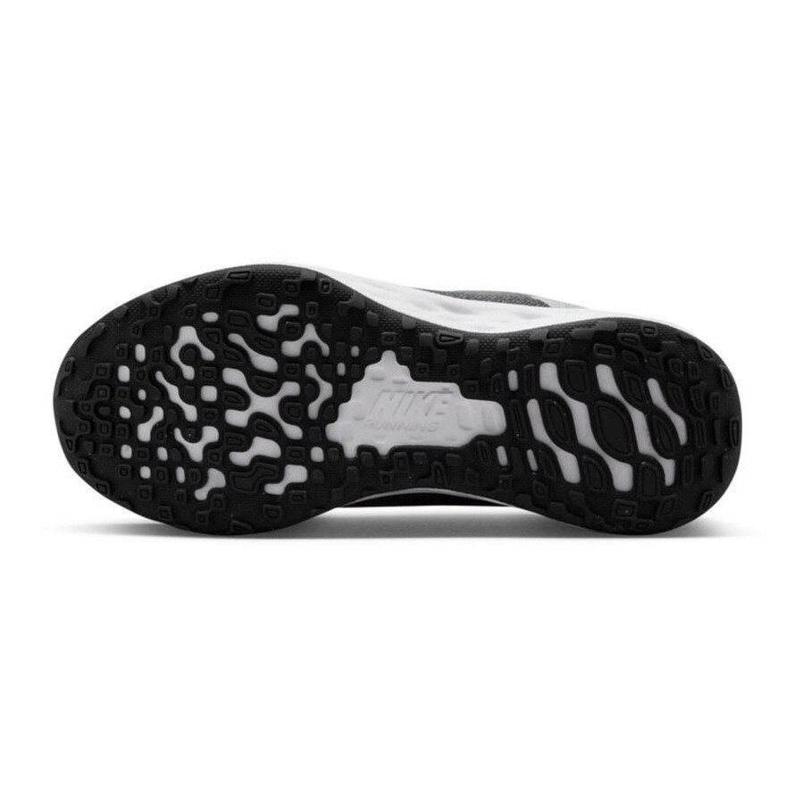 ナイキ（NIKE）（キッズ）ジュニア スポーツ シューズ レボリューション 6 グレー DD1095-008 スニーカー ベルクロ ベルト付き カジュアル 登校 運動