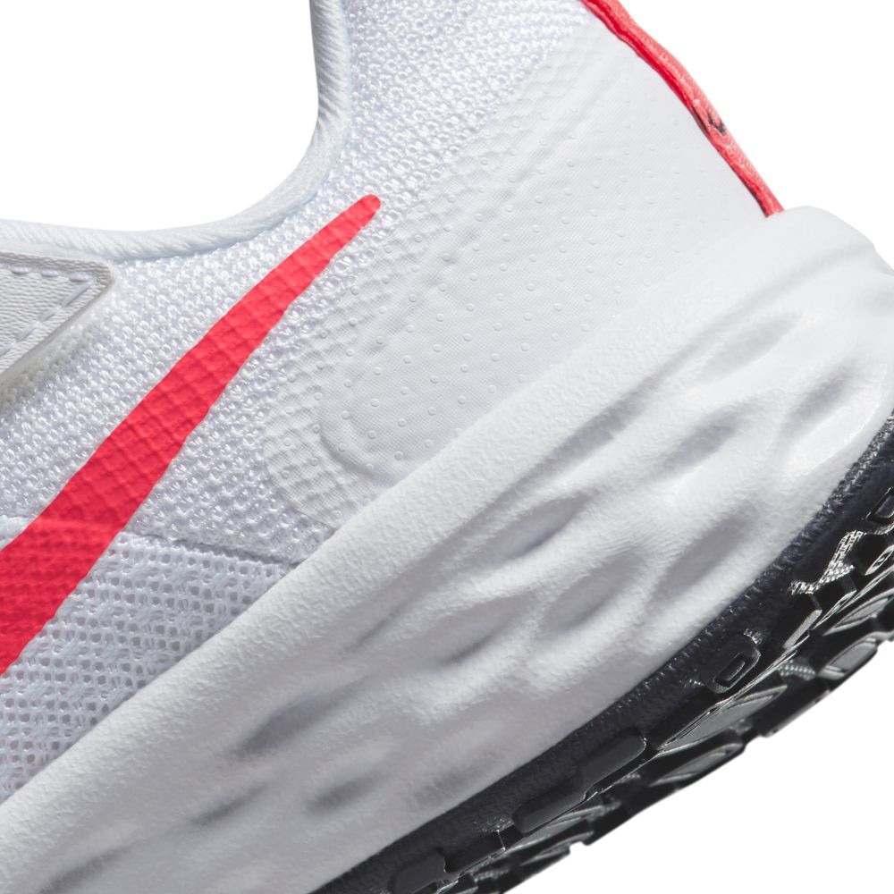 ナイキ（NIKE）（キッズ）ジュニア スポーツ シューズ レボリューション6 NN PSV ホワイト ピンク DD1095-101 スニーカー ベルクロ ベルト付き 登校 登園 