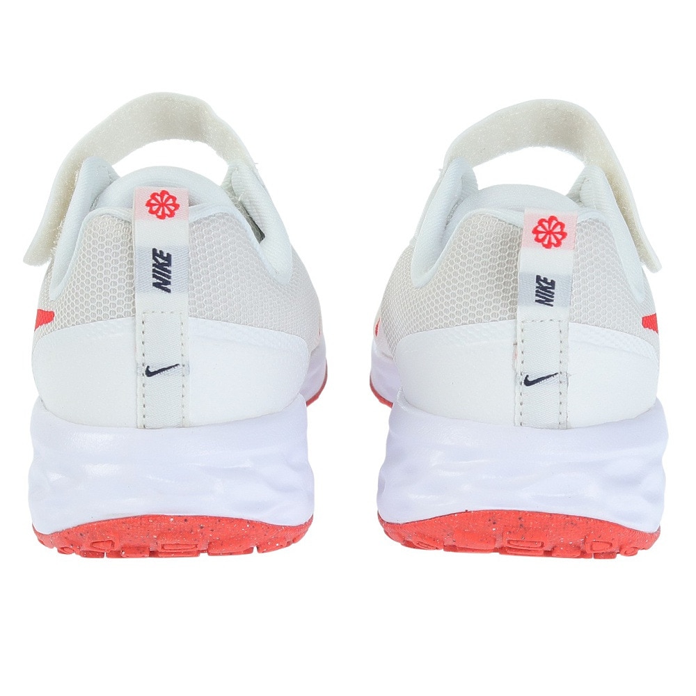 ナイキ（NIKE）（キッズ）ジュニア スポーツ シューズ レボリューション6 ホワイト DD1095-102 スニーカー 軽量 通気性 面ファスナー クッション性 部活