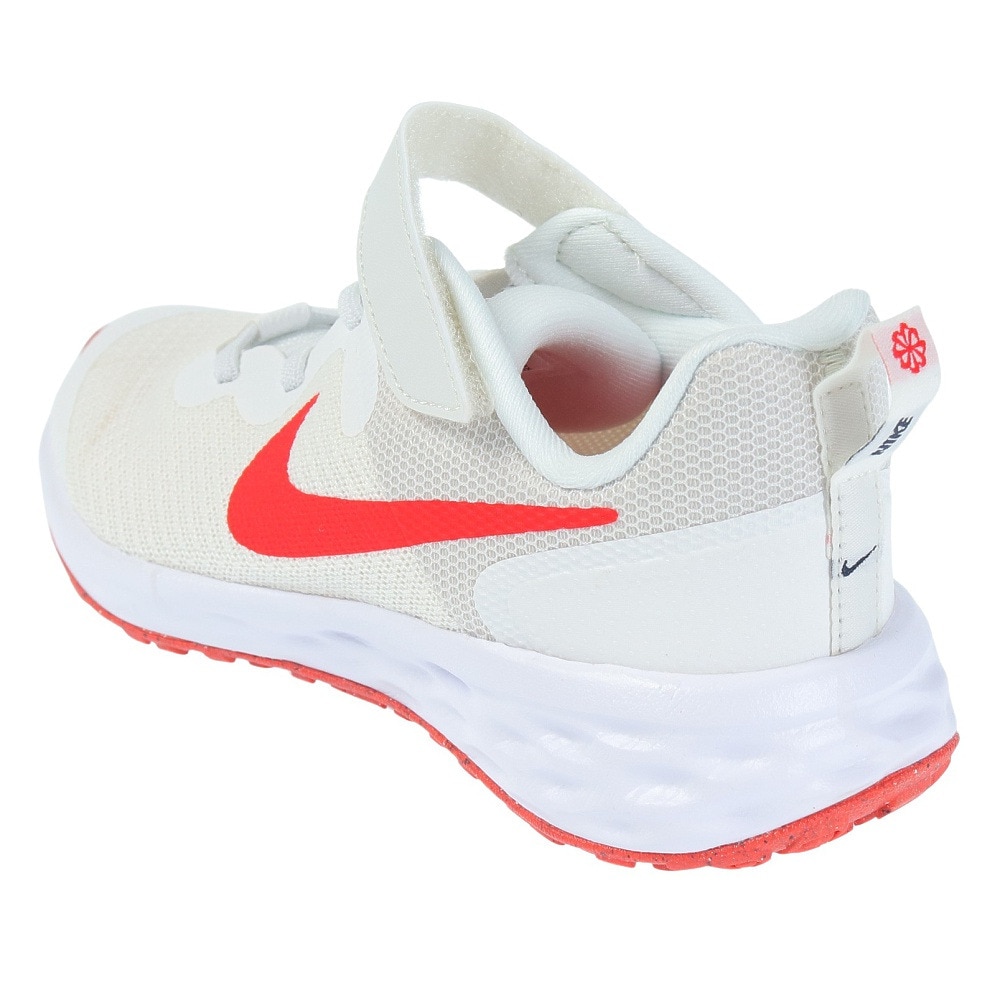 ナイキ（NIKE）（キッズ）ジュニア スポーツ シューズ レボリューション6 ホワイト DD1095-102 スニーカー 軽量 通気性 面ファスナー クッション性 部活