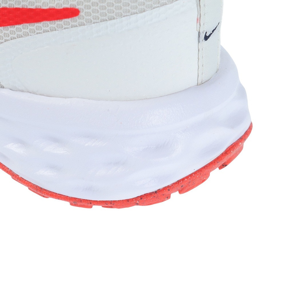 ナイキ（NIKE）（キッズ）ジュニア スポーツ シューズ レボリューション6 ホワイト DD1095-102 スニーカー 軽量 通気性 面ファスナー クッション性 部活