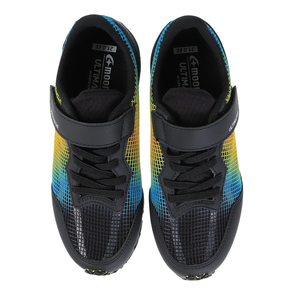 ムーンスター（MoonStar）（キッズ）ジュニア スポーツシューズ アルティメイター 1151 ブラック 12297446 23FW スニーカー ベルクロ ベルト付き 抗菌 防臭