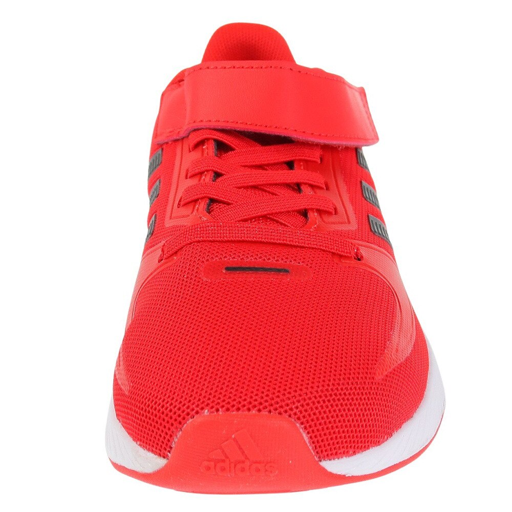 アディダス（adidas）（キッズ）ジュニアスポーツシューズ ランファルコン 2.0 レッド FZ5614 スニーカー ベルクロ ベルト付き 耐久性 通気性 登校