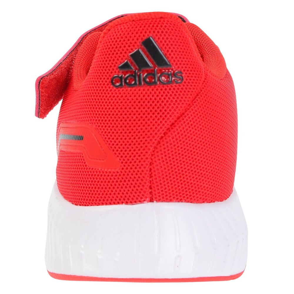 アディダス（adidas）（キッズ）ジュニアスポーツシューズ ランファルコン 2.0 レッド FZ5614 スニーカー ベルクロ ベルト付き 耐久性 通気性 登校