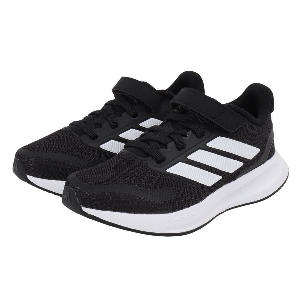 アディダス（adidas）（キッズ）ジュニアスポーツシューズ ベルクロ ベルト付き スニーカー コアファイト 5 キッズ EL IE8574