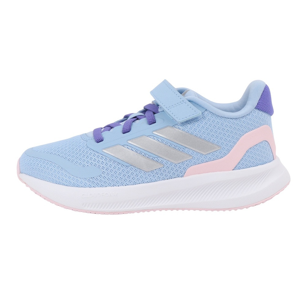 アディダス（adidas）（キッズ）ジュニアスポーツシューズ ベルクロ ベルト付き スニーカー コアファイト 5 キッズ EL IE8581