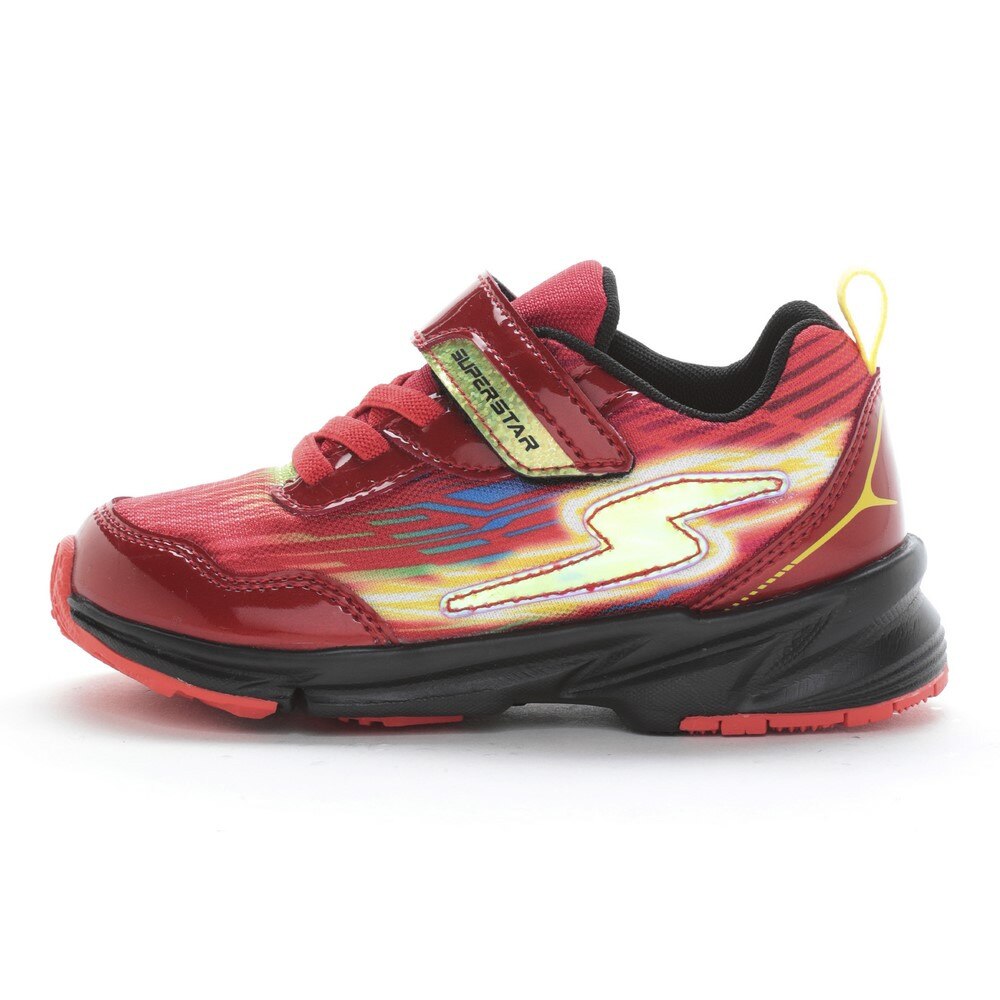 ムーンスター（MoonStar）（キッズ）ボーイズ ジュニア スポーツシューズ ベルクロ ベルト付き スニーカー SS K1223 3E レッド 12240122 運動靴
