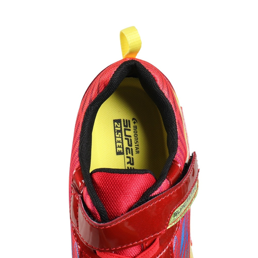 ムーンスター（MoonStar）（キッズ）ボーイズ ジュニア スポーツシューズ ベルクロ ベルト付き スニーカー SS K1223 3E レッド 12240122 運動靴