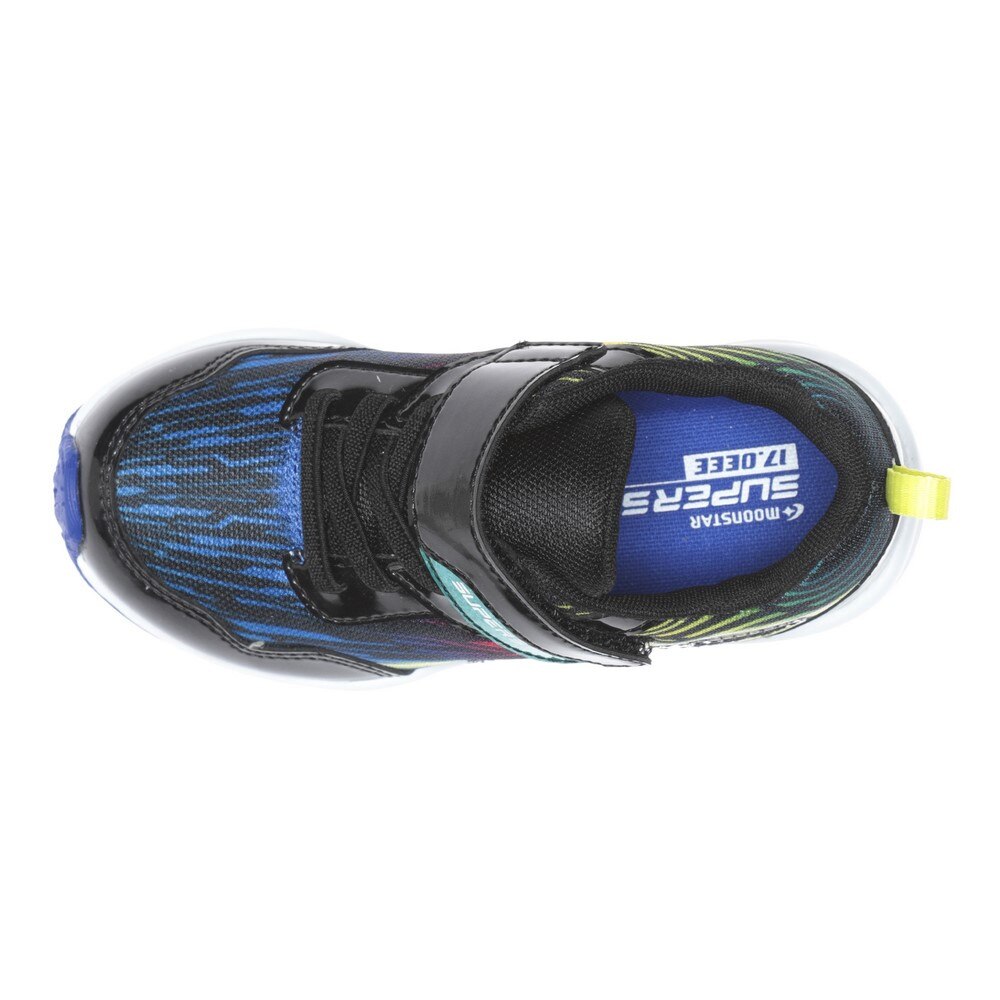 ムーンスター（MoonStar）（キッズ）ボーイズ ジュニア スポーツシューズ ベルクロ ベルト付き スニーカー SS K1223 3E ブラック 12240126 運動靴
