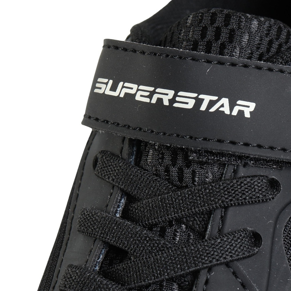 ムーンスター（MoonStar）（キッズ）ボーイズ ジュニア スポーツシューズ ベルクロ ベルト付き スニーカー SS J1224 ブラック 12240136 運動靴