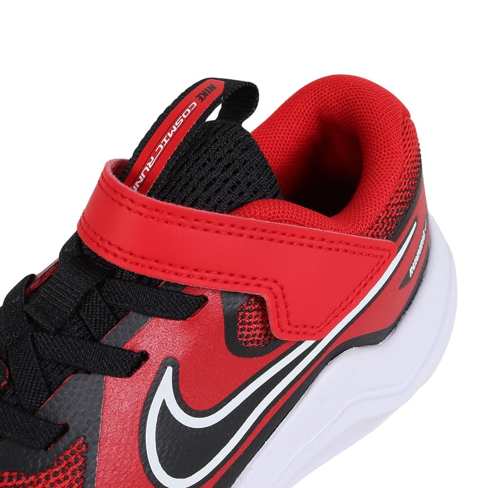 ナイキ（NIKE）（キッズ）ジュニア スポーツシューズ ベルクロ ベルト付き スニーカー コズミック ランナー レッド HM4400-601