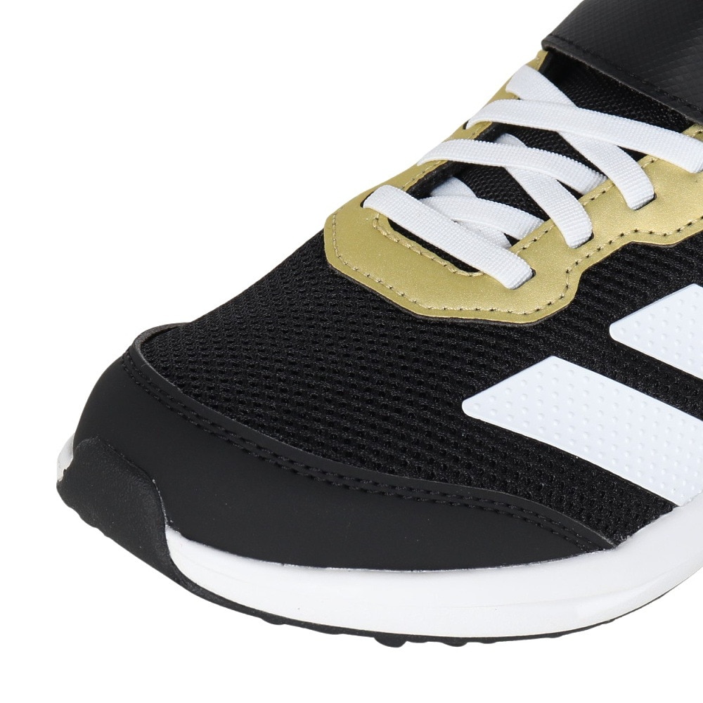 アディダス（adidas）（キッズ）ジュニア スポーツシューズ ベルクロ ベルト付き スニーカー アディダス ファイト キッズ ブラック JQ2555