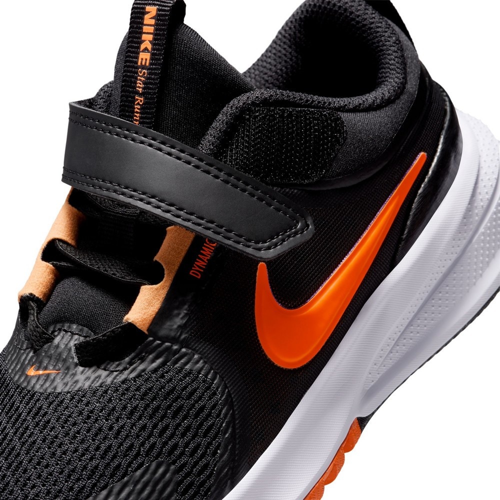 ナイキ（NIKE）（キッズ）リトルキッズ スポーツシューズ ベルクロ ベルト付き スニーカー スター ランナー 5 PS ブラック HF7005-006 