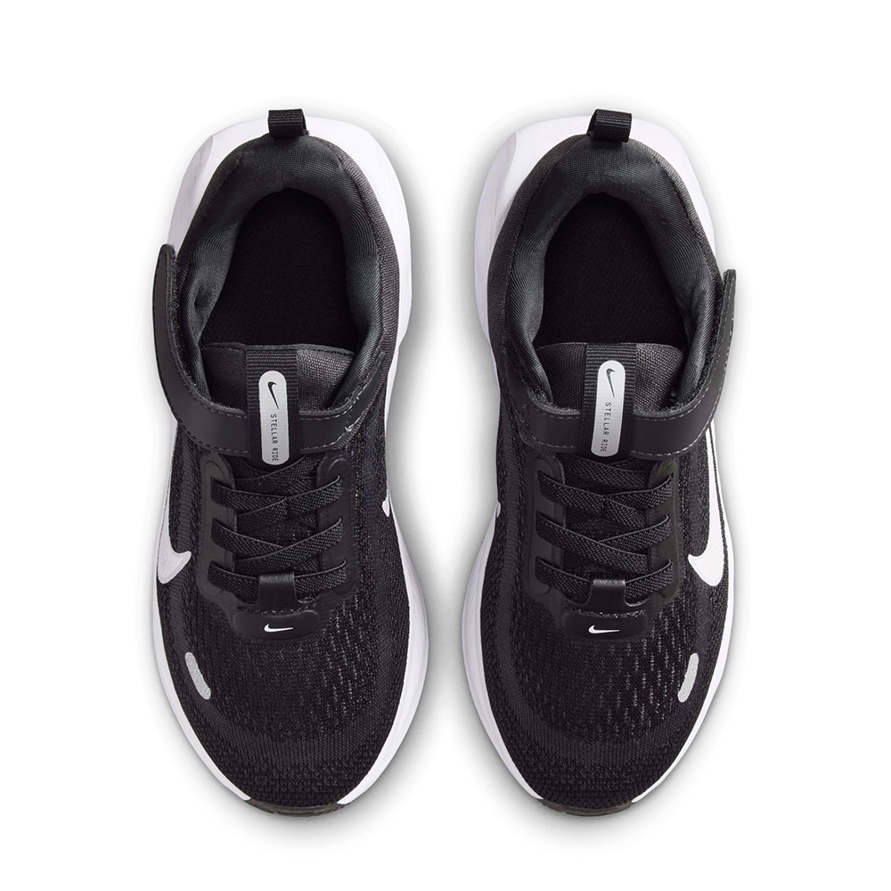 ナイキ（NIKE）（キッズ）ジュニアスポーツシューズ ベルクロ ベルト付き スニーカー ステラー ライド PSV ブラック HQ3267-001