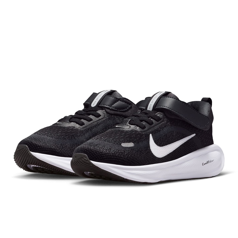 ナイキ（NIKE）（キッズ）ジュニアスポーツシューズ ベルクロ ベルト付き スニーカー ステラー ライド PSV ブラック HQ3267-001