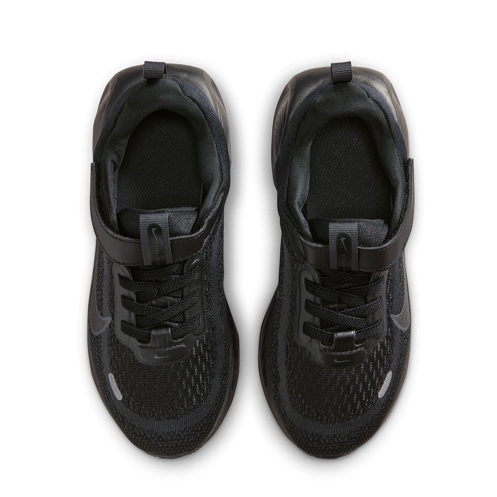 ナイキ（NIKE）（キッズ）ジュニアスポーツシューズ ベルクロ ベルト付き スニーカー ステラー ライド PSV ブラック HQ3267-002