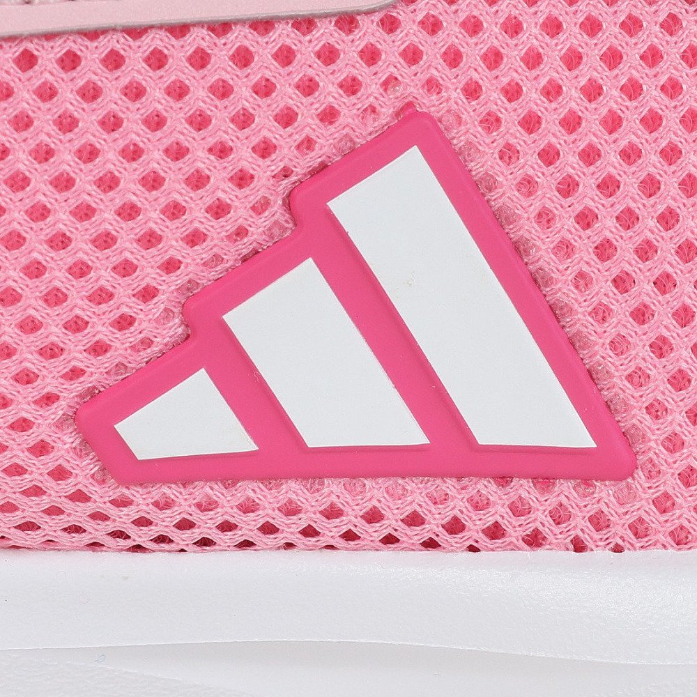 アディダス（adidas）（キッズ）ジュニア スポーツシューズ ベルクロ ベルト付き スニーカー ファイト EL K ピンク ホワイト NSZ68-JQ9516 シューズ