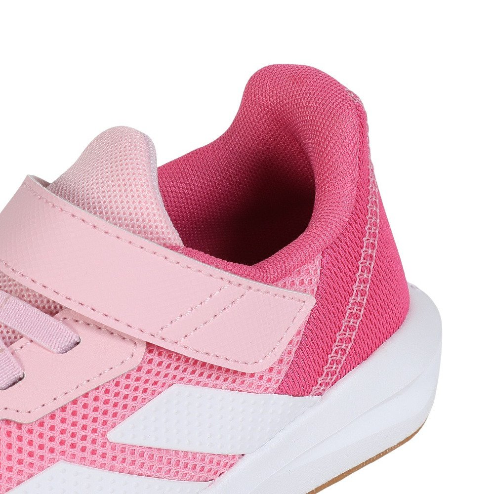 アディダス（adidas）（キッズ）ジュニア スポーツシューズ ベルクロ ベルト付き スニーカー ファイト EL K ピンク ホワイト NSZ68-JQ9516 シューズ
