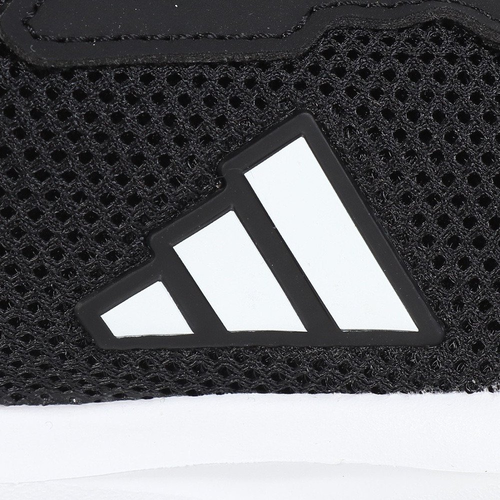 アディダス（adidas）（キッズ）ジュニア スポーツシューズ ベルクロ ベルト付き スニーカー ファイト EL K ブラック ホワイト NSZ68-JQ9517 シューズ