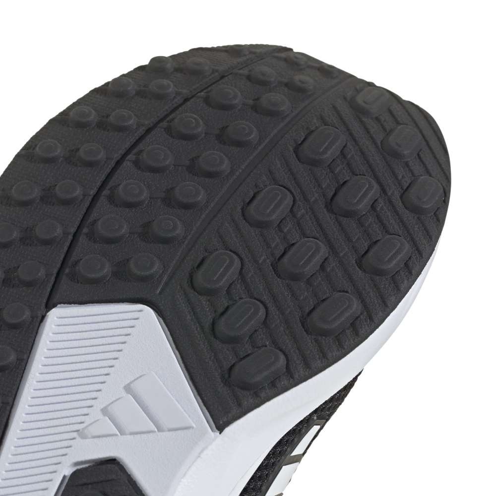 アディダス（adidas）（キッズ）ジュニア スポーツシューズ ベルクロ ベルト付き スニーカー ファイト EL K ブラック ホワイト NSZ68-JQ9517 シューズ