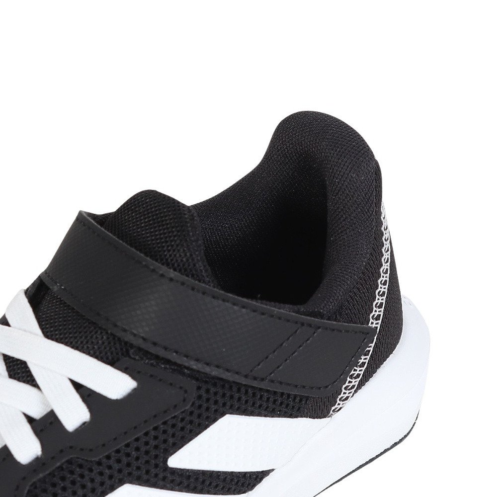 アディダス（adidas）（キッズ）ジュニア スポーツシューズ ベルクロ ベルト付き スニーカー ファイト EL K ブラック ホワイト NSZ68-JQ9517 シューズ