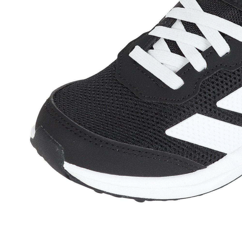 アディダス（adidas）（キッズ）ジュニア スポーツシューズ ベルクロ ベルト付き スニーカー ファイト EL K ブラック ホワイト NSZ68-JQ9517 シューズ