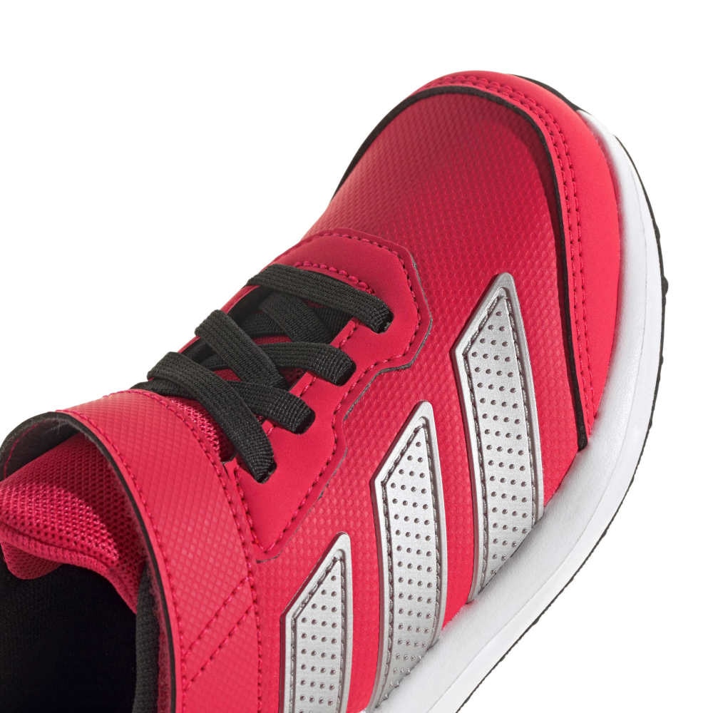 アディダス（adidas）（キッズ）ジュニア スポーツシューズ ベルクロ ベルト付き スニーカー ファイト EL K レッド シルバー OND94-KJ1931 シューズ