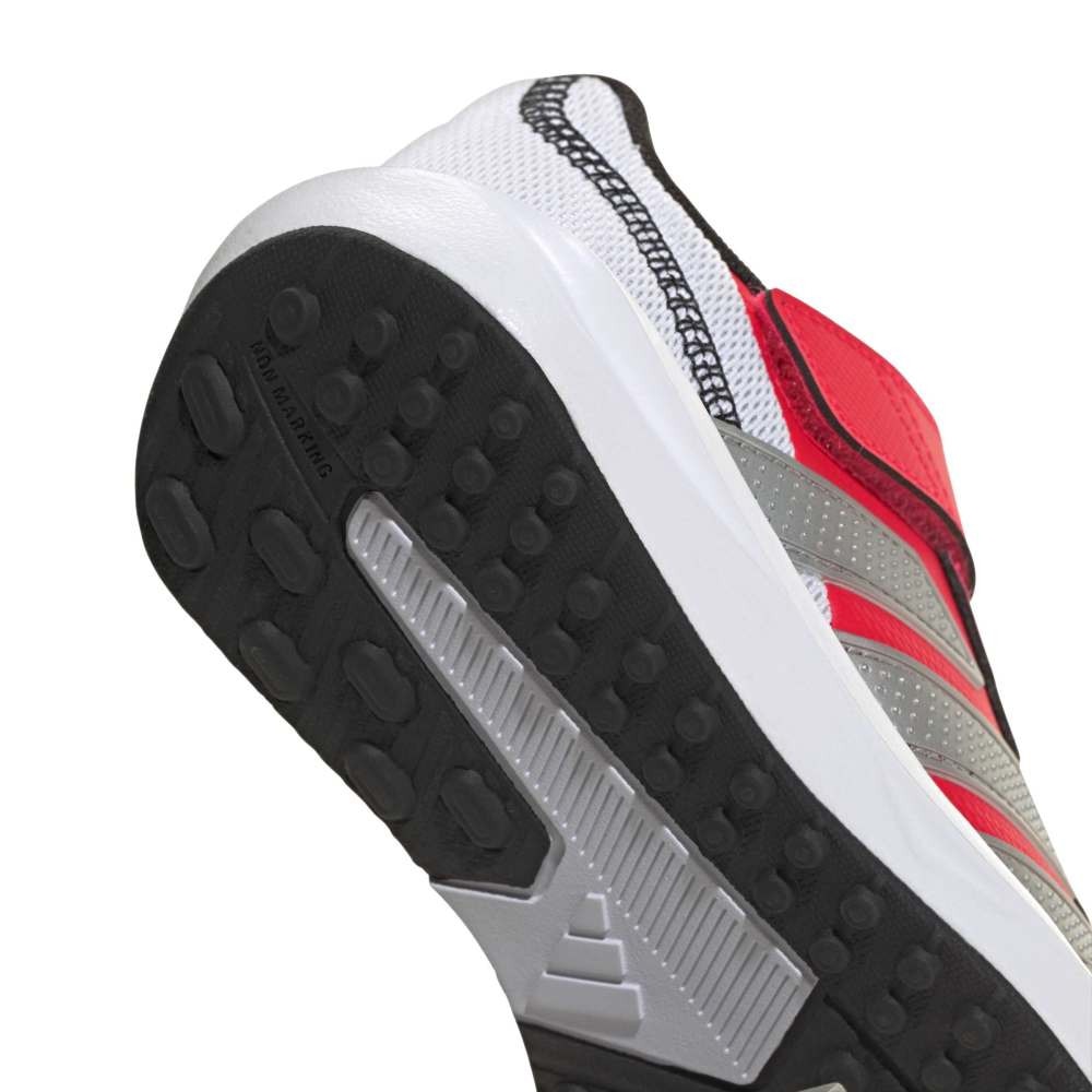 アディダス（adidas）（キッズ）ジュニア スポーツシューズ ベルクロ ベルト付き スニーカー ファイト EL K レッド シルバー OND94-KJ1931 シューズ