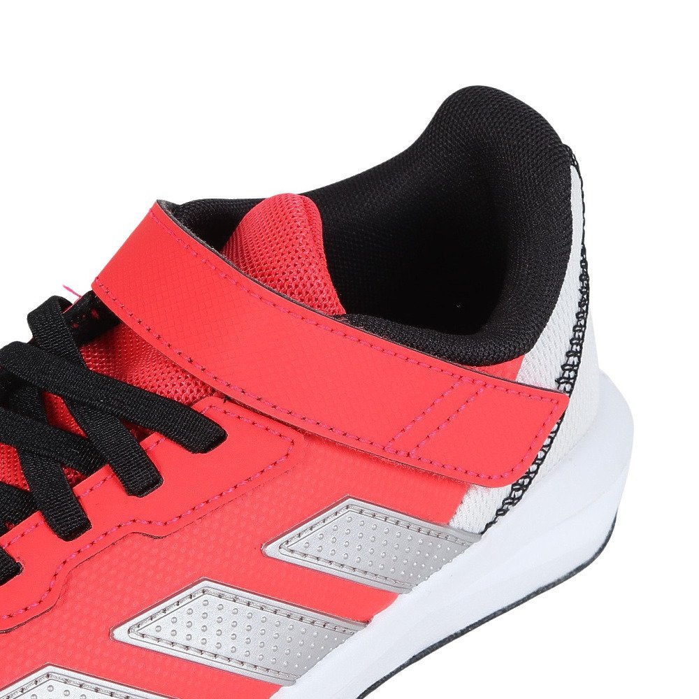 アディダス（adidas）（キッズ）ジュニア スポーツシューズ ベルクロ ベルト付き スニーカー ファイト EL K レッド シルバー OND94-KJ1931 シューズ
