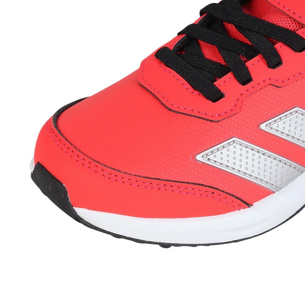 アディダス（adidas）（キッズ）ジュニア スポーツシューズ ベルクロ ベルト付き スニーカー ファイト EL K レッド シルバー OND94-KJ1931 シューズ