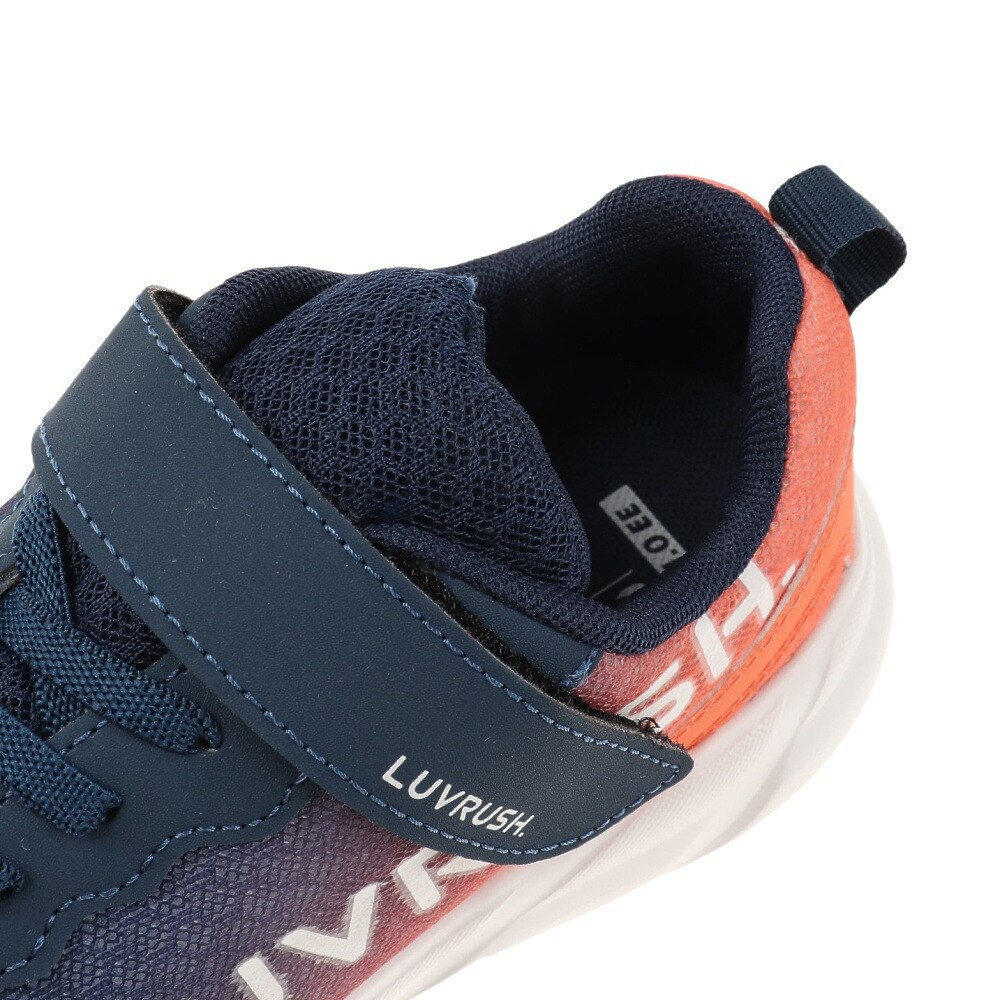ムーンスター（MoonStar）（キッズ）ラブラッシュ LV 1108 NV 12296405 ジュニアスポーツシューズ ベルクロ ベルト付き 陸上 運動靴 スニーカー